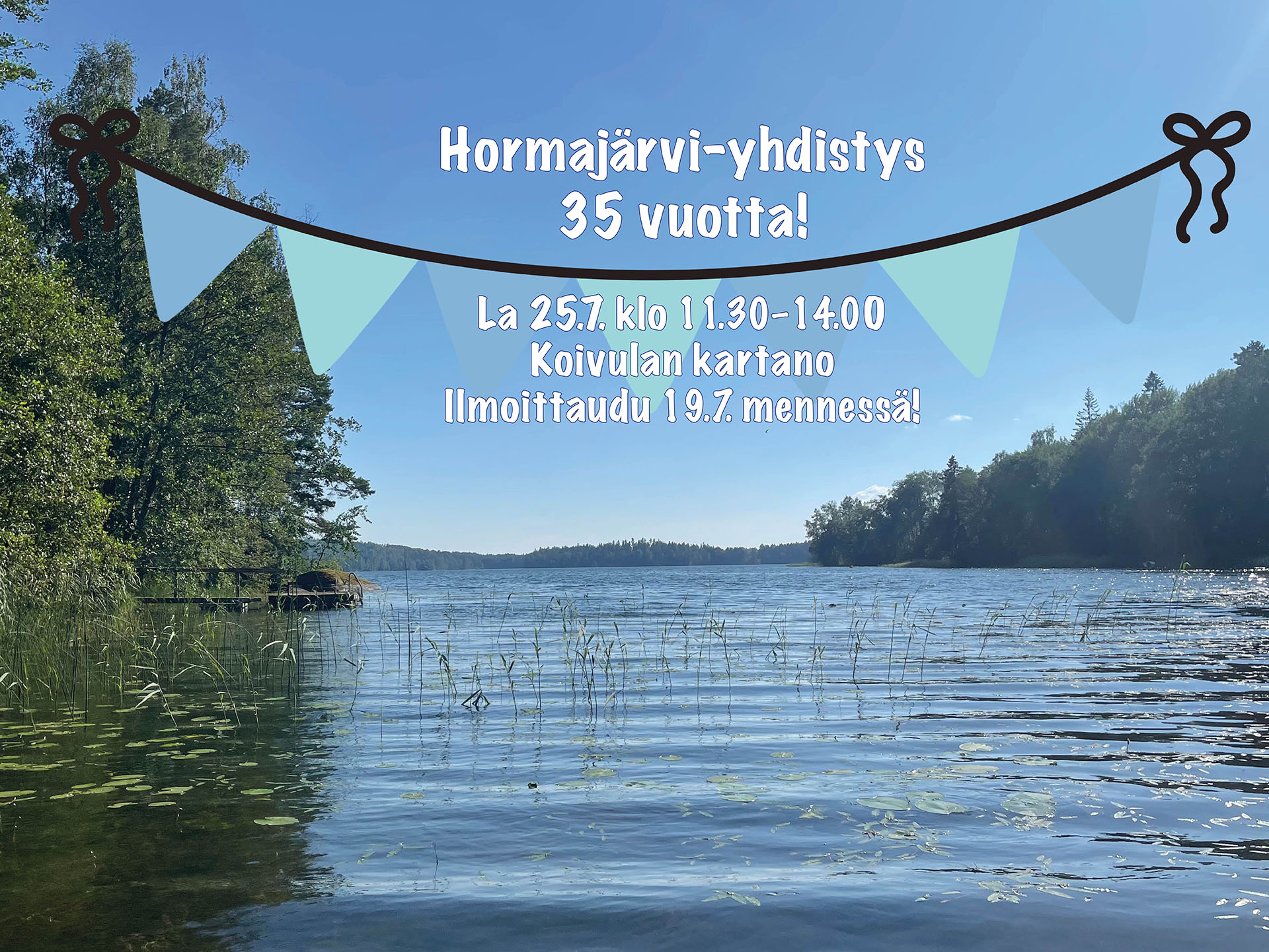You are currently viewing Hormajärvi-yhdistyksen 35-vuotisjuhla 25.heinäkuuta